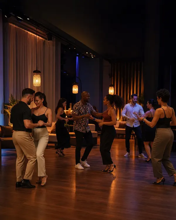 Sfondo grafico dell’evento COLLAUDO STAGING — Serata Salsa e Bachata a Bologna
